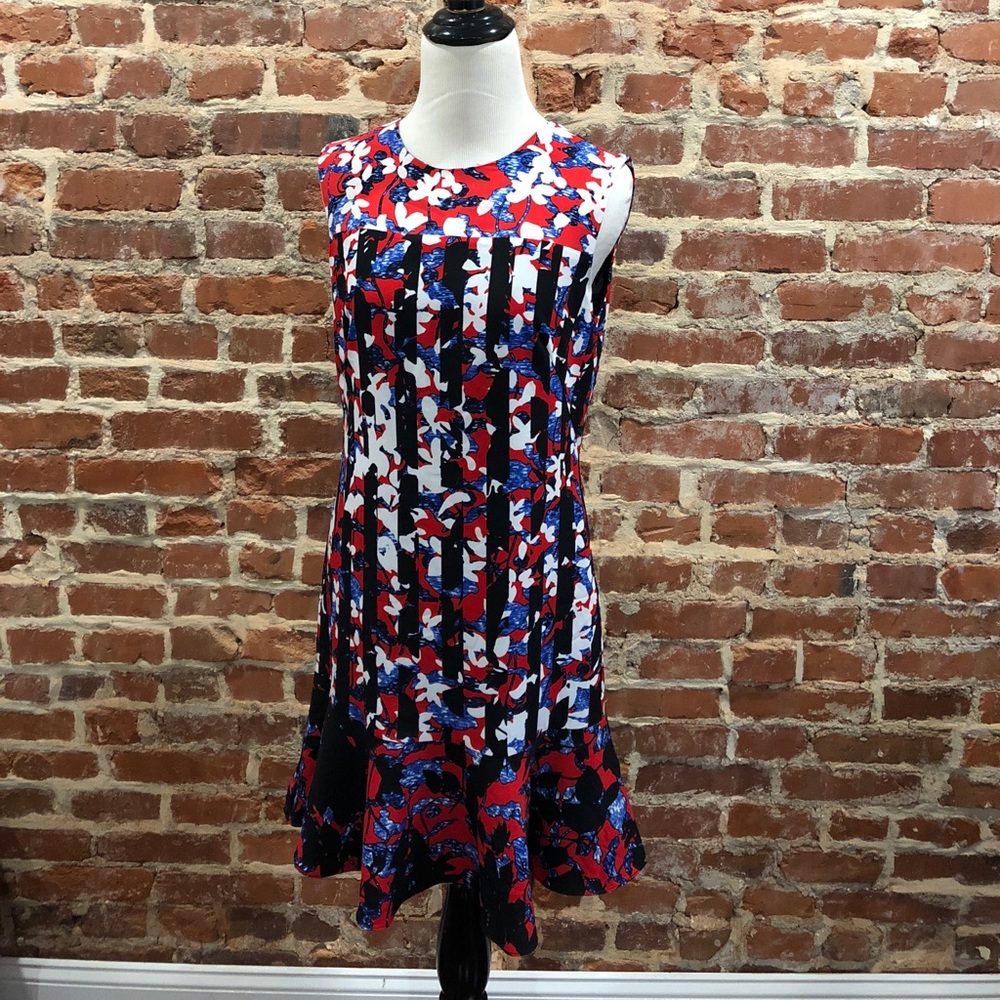 Floral/striped dress